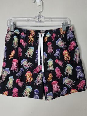 Chubbies Black Jellyfish Print Lined Shorts